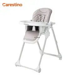 CARESTINO - Silla de Comer Plegable -PETRA- Gris Claro