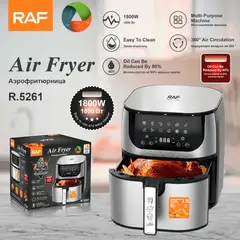 RAFF - Freidora De Aire De 7.7 Litros Digital 1800w 5261