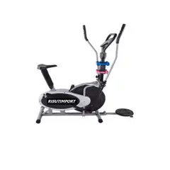 RISUTIMPORT - Elíptica Multifuncional Bicicleta Con Twist Pesas Pantalla