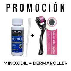 KIRKLAND - 1 Minoxidil Liquido 5% + 1 Dermaroller 0.5mm