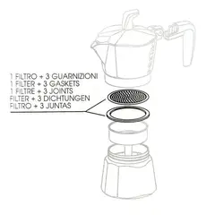 PEDRINI - Repuesto cafetera 9 tz Pedrini