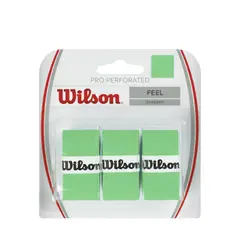 WILSON - Overgrip para Raqueta 3Pk Pro Perforado Verde -