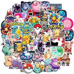 GENERICO - Pack de 50 Stickers que todo entrenador pokemn debe tener