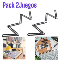 OEM - 2JUEGOS Regla de Medición de Múltiples Ángulos Mayólicas