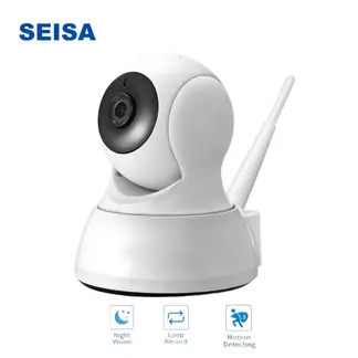 SEISA - Camara De Seguridad Ip Ipc-Zas01 Wi-Fi 350° 1080P Vision Noc-Sensor Mov