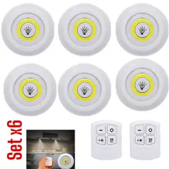 OEM - 6 Luces LED con Mando a Distancia Iluminación Interior Cálida/Fría