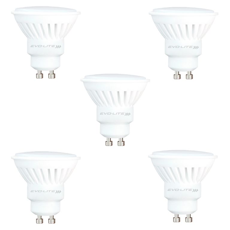 PACK 5 Dicroicos led evolite 10w GU10 ceramico DIA