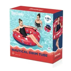 BESTWAY - Anillo inflable con asas 119 cm Náutico
