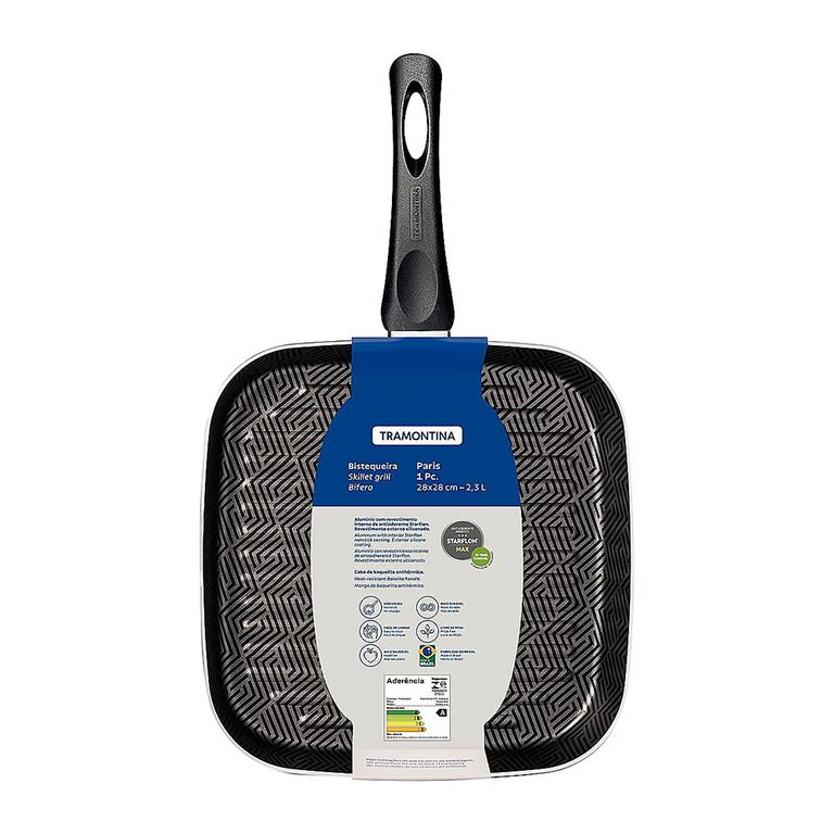 Sartén Grill Antiadherente Tramontina Starflon Max 28 cm