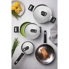 TRAMONTINA - Sartén Profesional Grano Inox 26cm Mango Baquelita