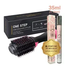 GENERICO - Pack Belleza Total Cepillo Secador Multifuncional + Perfume Woman de Regalo