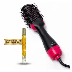 GENERICO - Cepillo Eléctrico Alisador y Secador One Step + Mini Perfume Portátil