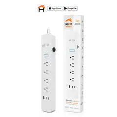 NEXXT SOLUTIONS - REGLETA DE 4 ENCHUFES Y 3 SALIDAS USB INTELIGENTE NEXXT