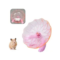GENERICO - Rueda disco giratorio para hamsters color rosado