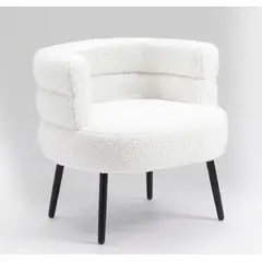BUCKINGHAM - Silla Butaca Buckingham Nordic Ram Blanca