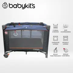 BABY KITS - Cuna Corral Relax Azul