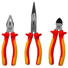 KAMASA - Juego De Alicates Aislante Cr-V 3 Pzs KM2167