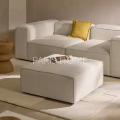 GENERICO - Banqueta Monarch Lino - Beige Claro