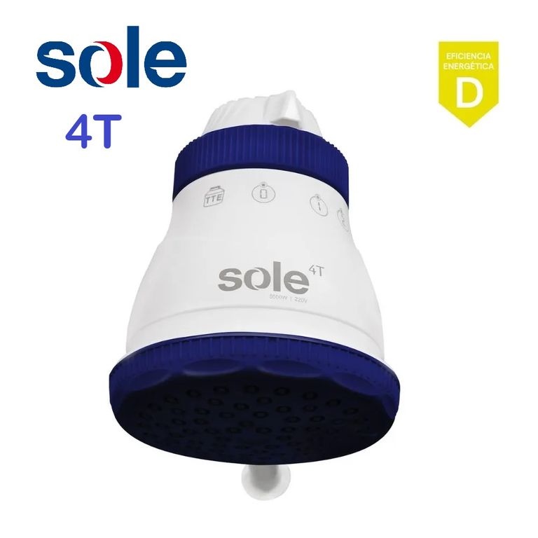DUCHA ELÉCTRICA SOLE 4T 5500W MODELO EVOLUCIÓN INCLUYE BRAZO