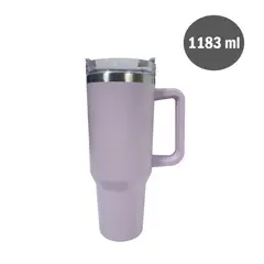 GENERICO - Vaso Tumbler Térmico de Acero Inoxidable con Sorbete - 1183ml
