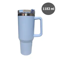 GENERICO - Vaso Tumbler Térmico de Acero Inoxidable con Sorbete - 1183ml