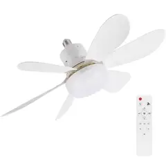 GENERICO - VENTILADOR SUPER SILENCIOSO, 40W REAL, 6 ASPAS, DE 52CM, LAMPARA DE TECHO