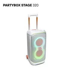 JBL - PartyBox Stage 320 Parlante Bluetooth de 240W Hasta 18 Hras - WH