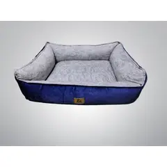 NACIONAL - CAMA PARA PERROS ANTIALERGICA TALLA M AZUL LAVABLE