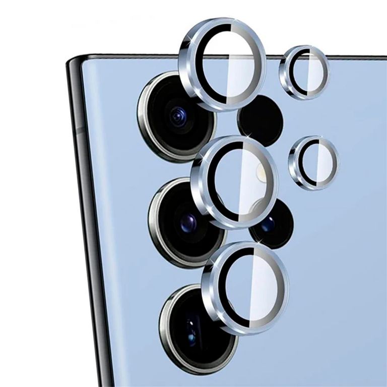 Protector de Lente Glass Individual Compatible con Galaxy S25 Ultra Celeste