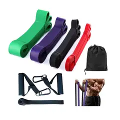 GENERICO - Set 4 Bandas Crossfit Ligas Elásticas De Resistencia Gym
