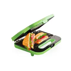 OSTER - Sandwichera Electrica Antiadherente Verde CKSTSM2885K