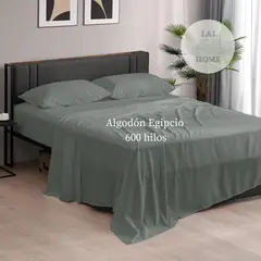 CASATEX - Sábana 600 Hilos Algodón Egipcio 100% – Tejido Satén Premium