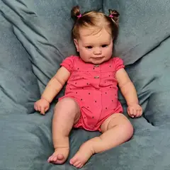 TIOZONEY - Muñeca bebe reborn vinilo de silicona juguetes para 50cm