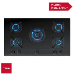 Teka - Cocina Empotrable a Gas 5 Hornillas 90cm GBC 95030 KB TEKA