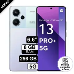 REDMI - Celular Xiaomi Note 13 Pro Plus 5G 6.6" Pulg 8GB RAM 256GB 200MP Lila