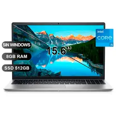 DELL - Laptop INSPIRON 15 3000 3520, I5-1235U, 8GB RAM, 512GB SSD, 15.6, SIN WINDOWS (HKG75)