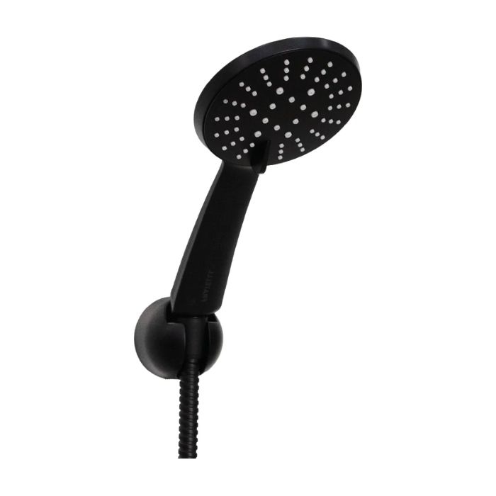 DUCHA TELÉFONO CON MANGUERA REFORZADA DE 3 FUNCIONES NEGRO GN9020B