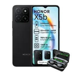HONOR - X5B 4GB 128GB - NEGRO + AUDIFONOS