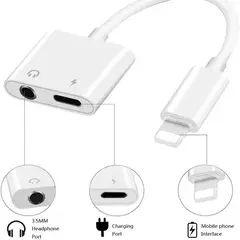 SMART - ADAPTADOR LIGHTNING ENTRADA 35MM Y LIGHTNING CARGA RAPIDA PARA IPHONE