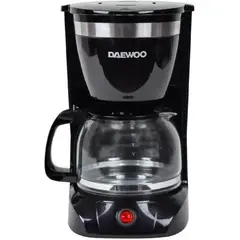 DAEWOO - Cafetera negra dcm-1859 1.25l 12 tazas