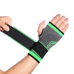 GENERICO - Guante verde con ajuste en la muñequera