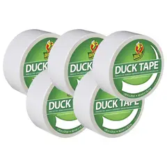 GENERICO - DUCK TAPE Cinta Adhesiva 2" x 20yds Blanco Pack x 5