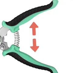 GENERICO - TIJERA PODADORA MANUAL JARDÍN MÚLTIPLES USOS COLOR NARANJA