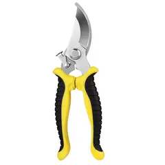 GENERICO - TIJERA PODADORA MANUAL JARDÍN MÚLTIPLES USOS COLOR AMARILLO