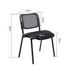 OFIDEAS - Silla De Oficina Fija Isósceles Malla Color Negro