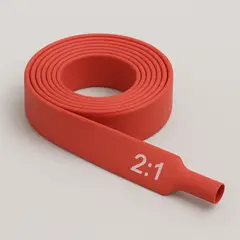 WOER - MANGA TUBO TERMOENCOGIBLE TERMOCONTRAIBLE DE 6MM ROJO 2 METROS