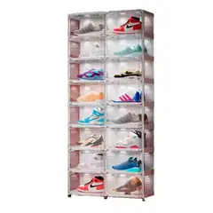 GENERICO - Zapatero plegable de 8 pisos con luces