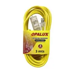 OPALUX - EXTENSIÓN TOMA CORRIENTE CON 3 TOMAS 25 METROS OP-FL1225