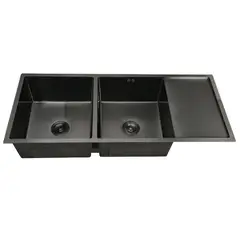 FRATELLI - LAVADERO DE COCINA 2 POZA CON ESCURRIDERO NEGRO