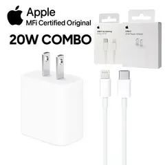 APPLE - Cargador  20w + Cable C a Lightning